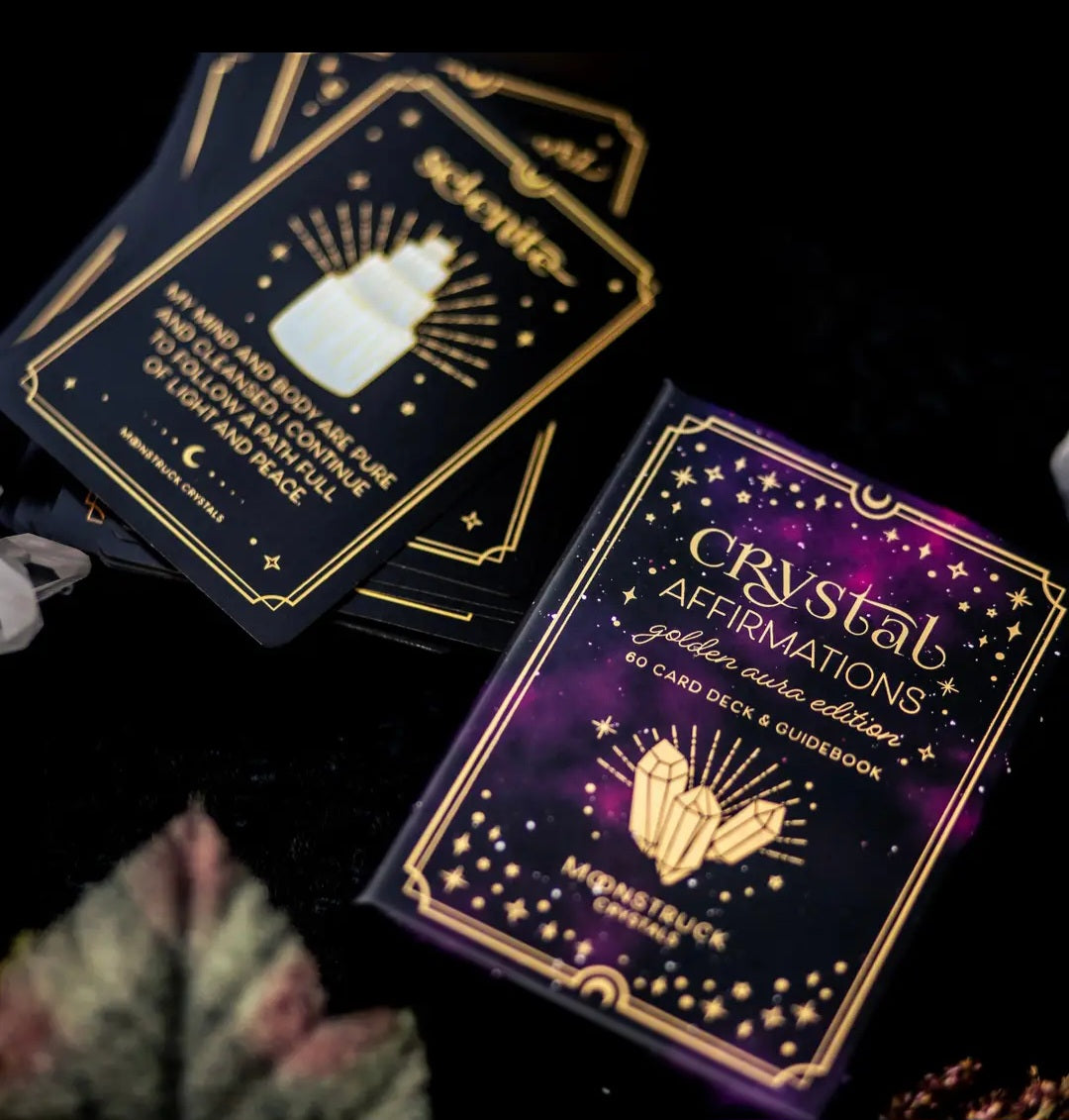 Golden Aura Crystal Affirmations Deck