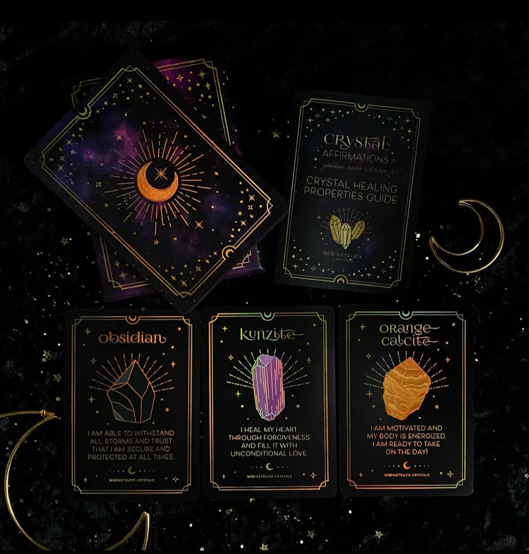 Golden Aura Crystal Affirmations Deck