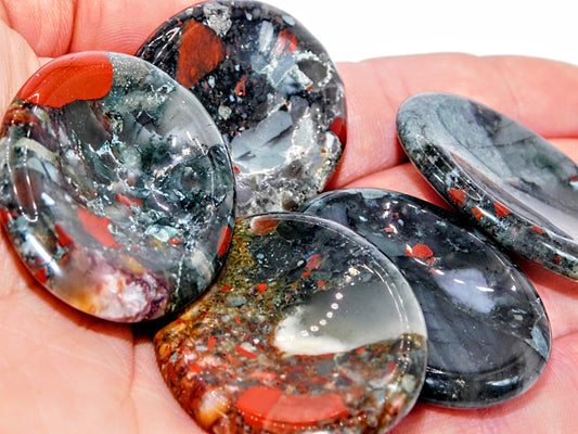 Bloodstone Worry Stone