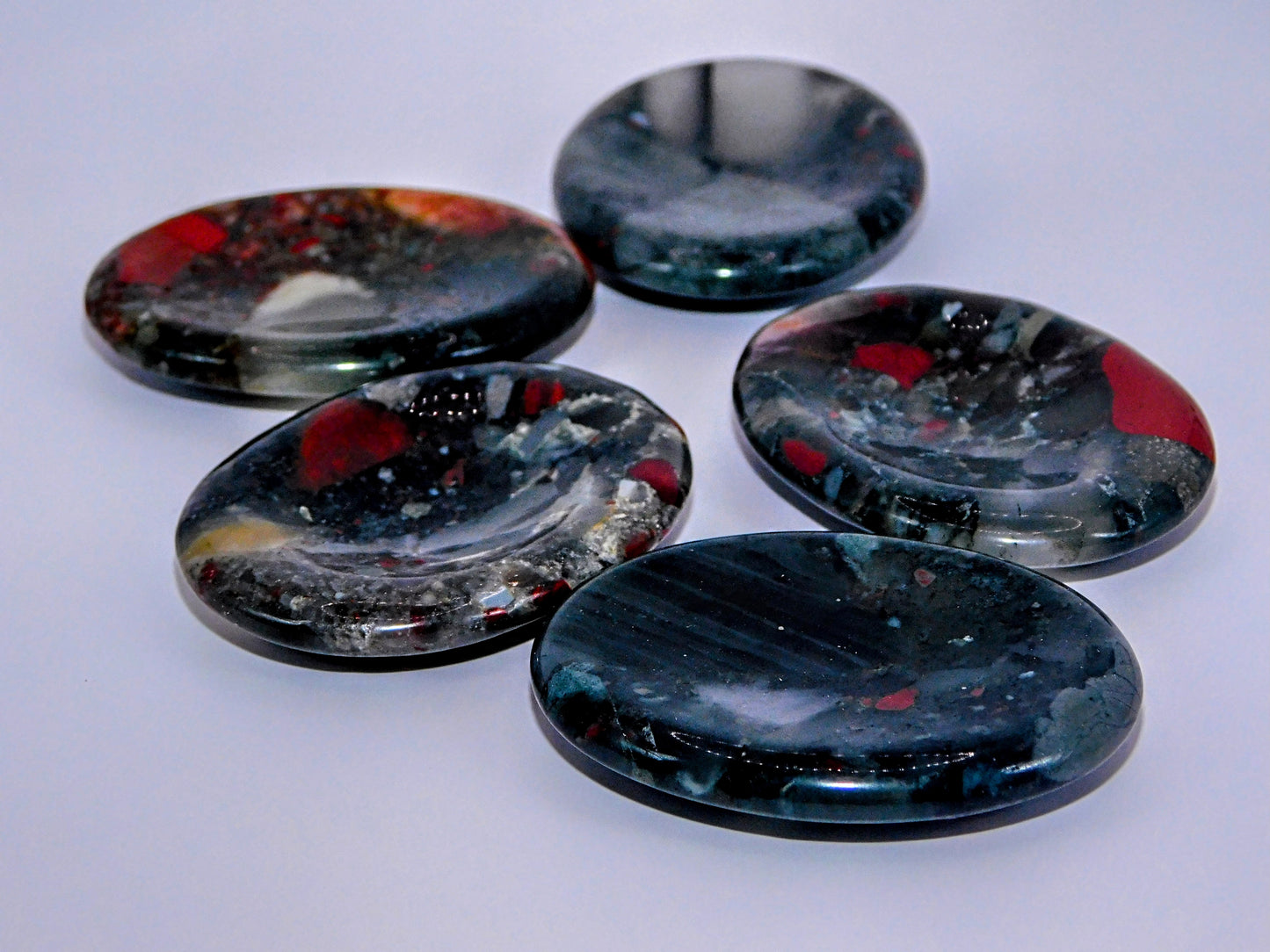 Bloodstone Worry Stone