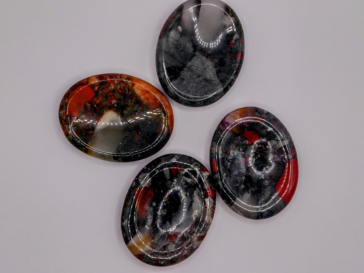 Bloodstone Worry Stone