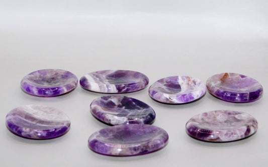 Chevron Amethyst Worry Stone