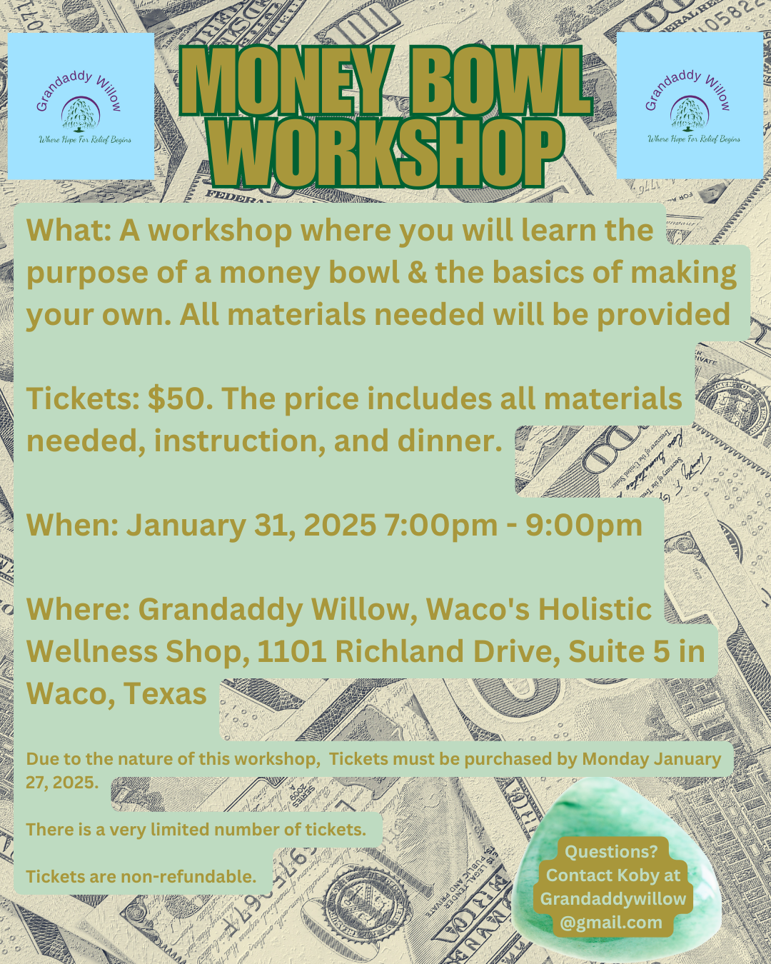 Money Bowl Workshop