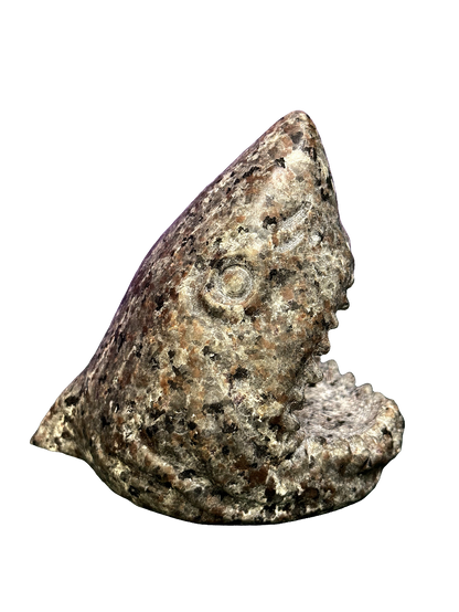 Large Yooperlite Shark Head Carving