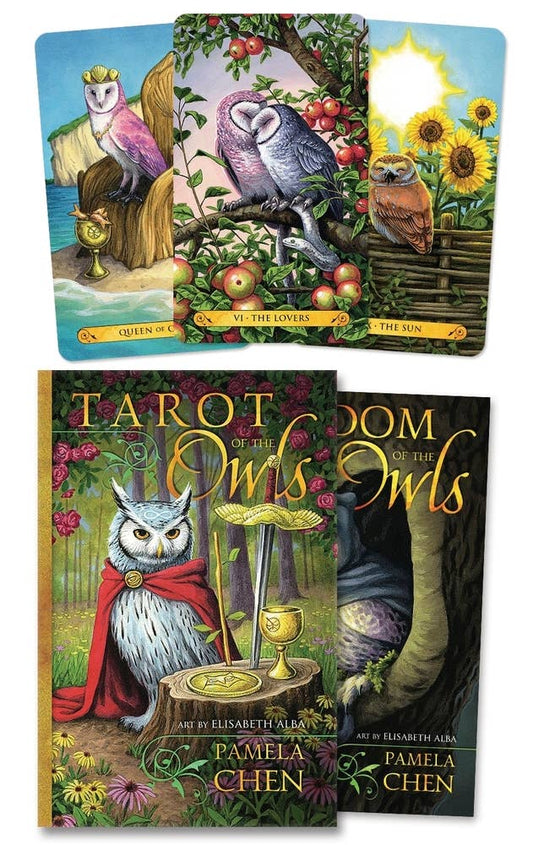 Tarot Of The Owls by Pamela Chen with Art by Elisabeth Alba