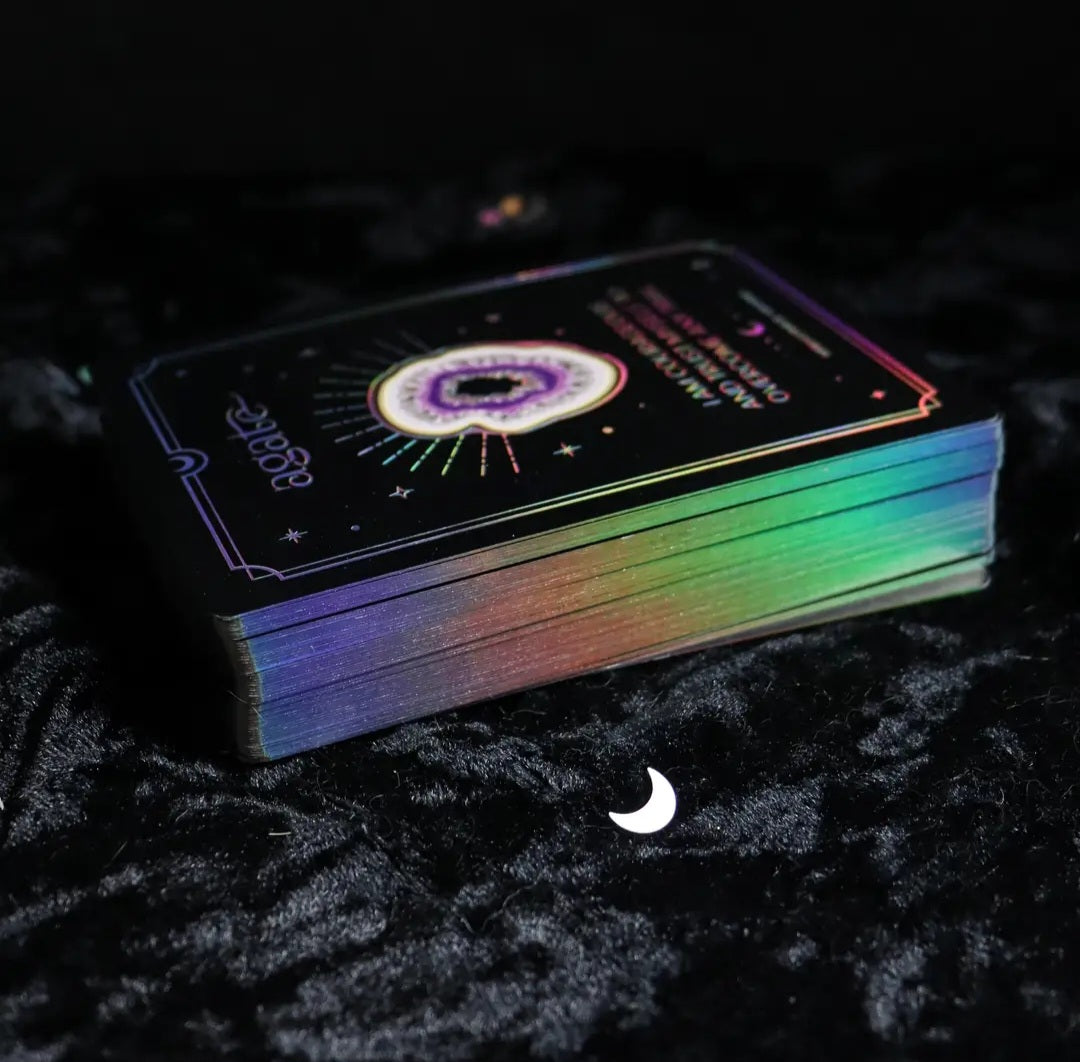 Silver Aura Crystal Affirmations Deck