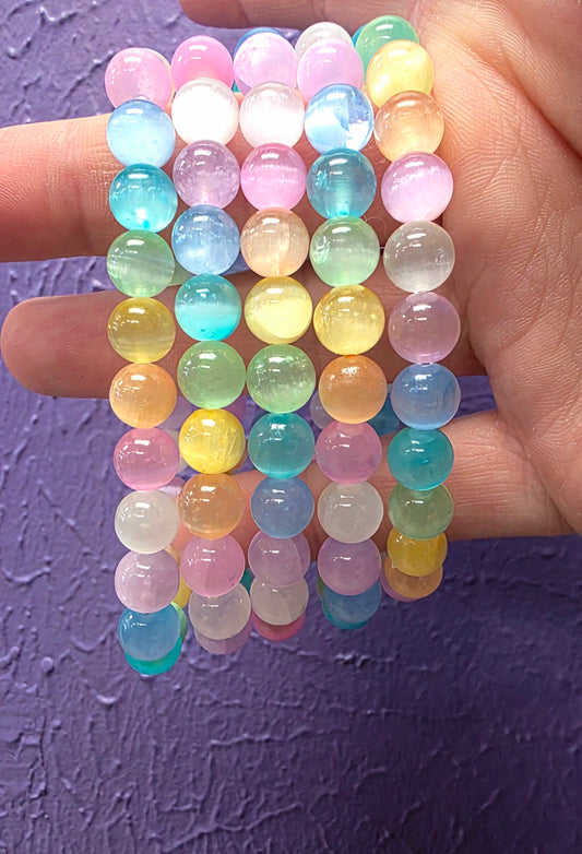 Rainbow Selenite Bracelet