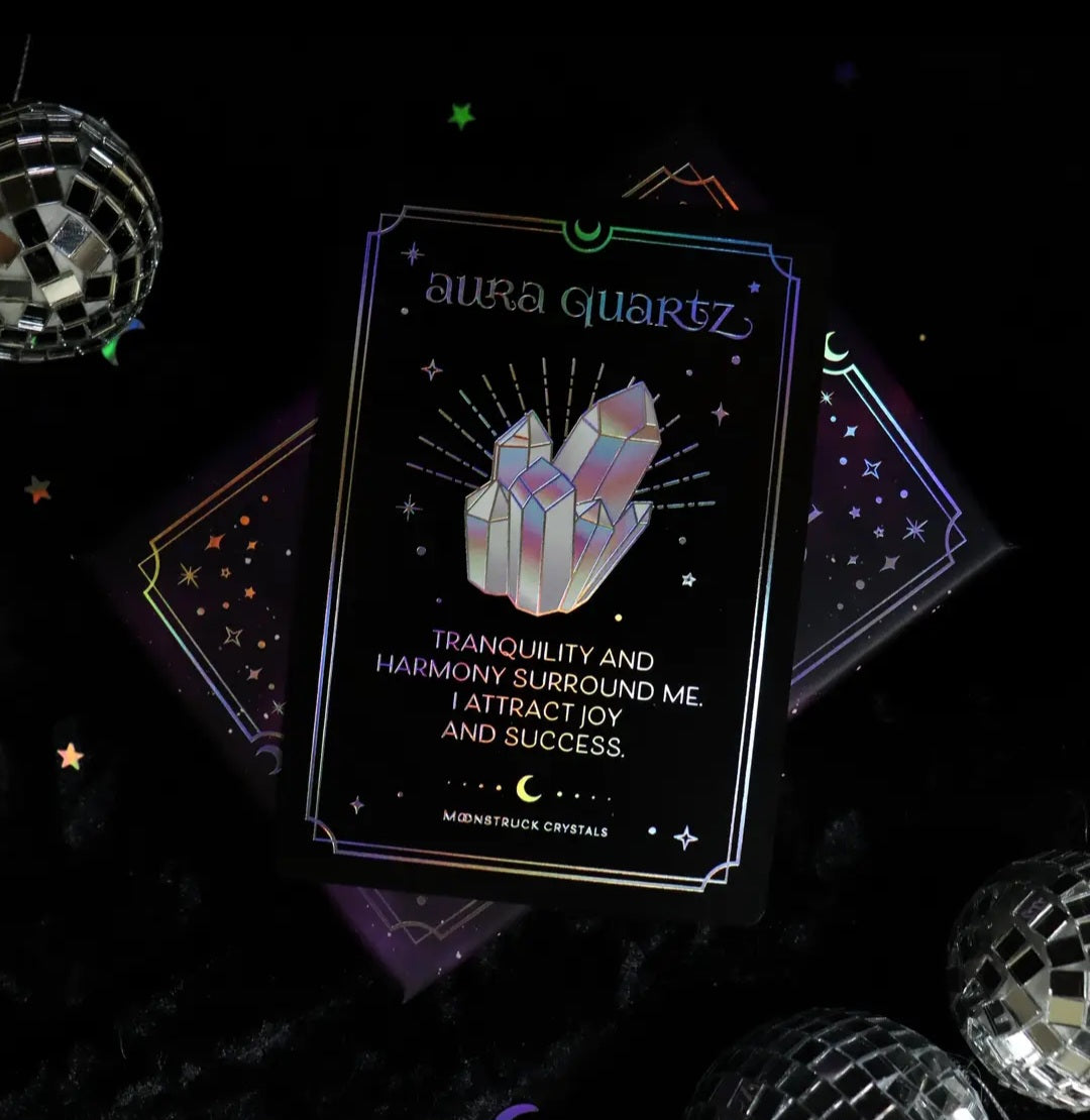 Silver Aura Crystal Affirmations Deck