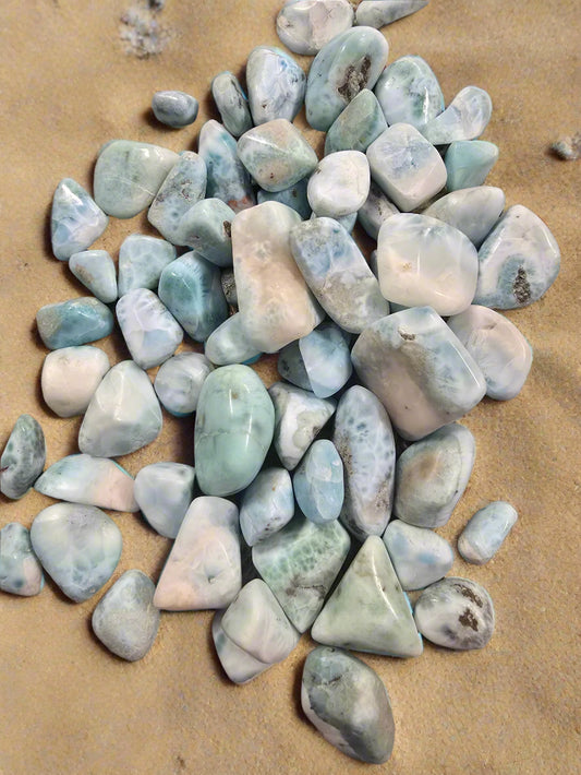 Polished Larimar Tumble Stone
